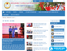 Tablet Screenshot of hatinh.edu.vn